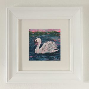 Framed Print – White Swan